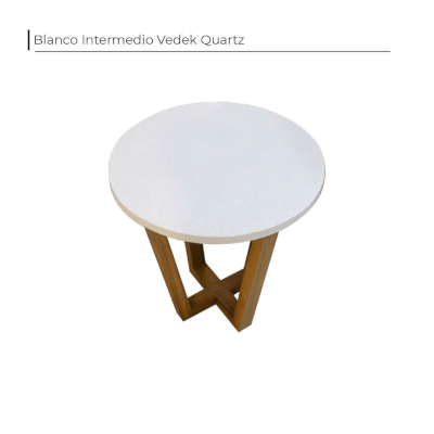 Tapa de Mesa Ratona - Cuarzo Blanco intermedio | Vedek Revestimientos
